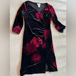 Robbie Bee Petite Velvet Dress in 6P